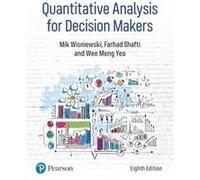 Quantitative Analysis for Decision Makers - Wee Yeo - Pearson Education Limited - Livre en Anglais - Paperback Wee YeoWee Yeo (Auteur)