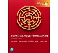 Quantitative Analysis For Management, Global Edition