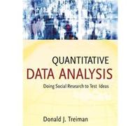 Quantitative Data Analysis by Donald J. University of California at Los Angeles Treiman Paperback Book Donald J. Treiman (Auteur)