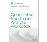 Quantitative Investment Analysis Workbook by CFA Institute CFA Institute (Auteur)