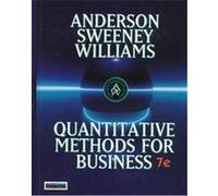 Quantitative Methods for Business David Ray Anderson, Dennis J. Sweeney, Thomas Arthur Williams (Auteur)