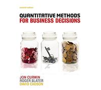 Quantitative Methods For Business Decisions