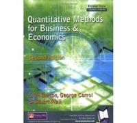 Quantitative Methods for Business & Economics, Modular Texts in Business & Economics Series George Carrol, Glyn Burton, Stuart Wall (Auteur)