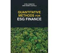 Méthodes quantitatives pour la finance ESG – Wiley-VCH