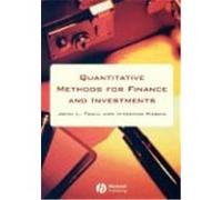 Quantitative Methods for Finance and Investments Iftekhar Hasan, John L. Teall (Auteur)