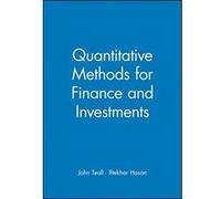 Quantitative Methods for Finance and Investments Iftekhar Hasan, John L. Teall (Auteur)