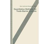 Quantitative Methods For Trade-Barrier Analysis