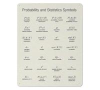 Quantitative Methods Sign Metal Sign 12x8 Inch | Sturdy aluminum infographic for data science classroom decor wall