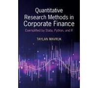 Quantitative Research Methods In Corporate Finance