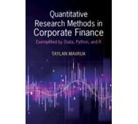 Quantitative Research Methods In Corporate Finance