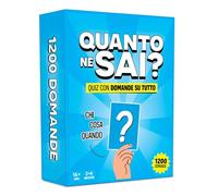 Quanto ne sai? - Versione Italiana - Giochi da Tavolo Adulti con 1200 Domande - Divertente Gioco di Trivia - Giochi di Società con Carte di Trivia - Giochi da Viaggio per Famiglia e Adolescenti