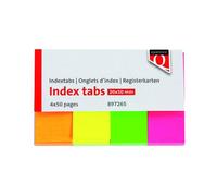 Quantore indextabs papier néon 20 x 50 mm 200 onglets de marquage