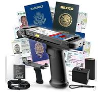 Quantum Edge V3 Scanner d'identification et lecteur de permis de conduire et de passeport - Vérification de l'âge et gestion des clients - Comprend un scanner portable, un étui de transport extérieur