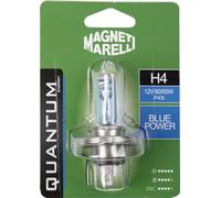 Quantum Energy Ampoule unique Magneti Marelli H4 bleue pour voiture, alimentation 12V 60/55W, connexion P43t