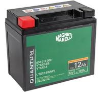 Quantum Energy Batterie Magneti Marelli Pour Motos Et Scooters 12AH 12V 140A, Technologie AGM étanche, Pôle Positif Gauche