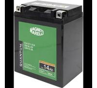 Quantum Energy Batterie Magneti Marelli pour motos et scooters, 14 Ah, 12 V, 185 A, technologie AGM étanche, pôle positif gauche