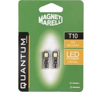 Quantum Energy Magneti Marelli T10, paire de 2 ampoules LED SMD 12 V pour voiture, connexion W2,1x9,5D
