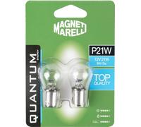 Quantum Energy Paire d'ampoules de voiture Magneti Marelli P21W, 12 V, 21 W, prise BA15s