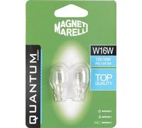Quantum Energy Paire d'ampoules en verre Magneti Marelli W16W pour voiture, connexion 12V 16W, W2,1x9,5D