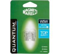 Magneti Marelli 070.00000000009488 W5W Paire d'ampoules de voiture en verre 12 V 5 W culot W2,1 x 9,5D