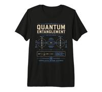 Quantum Entanglement Physique Science Théorie Graphic Wear T-Shirt Haut de Gamme