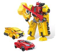 QUANTUM HEROES DINOSTER 2-en-1 Bolt Strike - 2 Véhicules en 1 Robot, 5+ | Robot 2-en-1 : 2 véhicules se combinent en robot Bolt Strike. 19.5cm, multi-articulations. Sans piles. Dès 5 ans