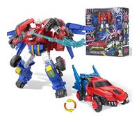 QUANTUM HEROES DINOSTER Robot Transforming 2 en 1 Raptor Bolt Wing, 8,66 Pouces, Jouets pour Enfants, Jouets Transformable Chariot Robot pour garçons et Filles 5 6 7 8 9 10 Ans, Rouge Bleu