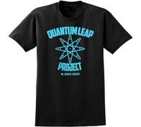 Quantum Leap Project Inspired T-Shirt Retro 80S 90S TV Show Tee Science Men Black XXL