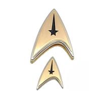 Quantum Mechanix Star Trek Discovery Enterprise Command Badge and Pin Régler