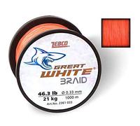 Quantum Mixte - Adulte White Braid Monofil Orange 0,27 mm