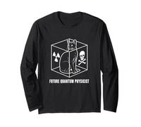 Quantum Physics Cat Schrodinger Science Nerd Style Manche Longue