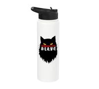 Quantum Physics Le chat de Schrodinger est mort vivant Stainless Steel Insulated Water Bottle