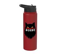 Quantum Physics Le chat de Schrodinger est mort vivant Stainless Steel Insulated Water Bottle