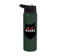 Quantum Physics Le chat de Schrodinger est mort vivant Stainless Steel Insulated Water Bottle