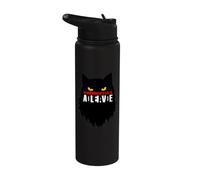 Quantum Physics Le chat de Schrodinger est mort vivant Stainless Steel Insulated Water Bottle