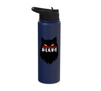 Quantum Physics Le chat de Schrodinger est mort vivant Stainless Steel Insulated Water Bottle