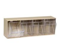 Quantum Qtb304 Clair 6-5/20,3 cm par 23-5/20,3 cm par 8-1/20,3 cm Tip Out Poubelle System, Ivoire, 6.62L x 23.62W x 8.12H in.