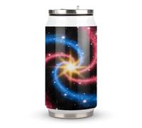 Quantum Vortex Tasse isotherme en acier inoxydable avec couvercle et paille Convient pour une utilisation dans la voiture, les voyages, le fitness, les activités de plein air, les cafés, les bureaux