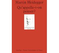 Qu'appelle-t-on penser ?