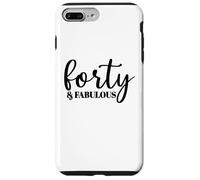 Quarante et Fabuleux, 40 Ans, pour Femme Elle, 40e Coque pour iPhone 7 Plus/8 Plus