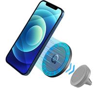 Quarble Adaptateur magnétique compatible avec MagSafe Case et iPhone 12 Pro Max Mini, attaché à un ancien support de téléphone magnétique de voiture, pas besoin de plaque métallique
