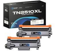 Quark TN2510XL Toner TN2510XL Cartouche de Toner Compatible avec Brother HL-L2400DW Toner HL-L2400DWE MFC-L2800DW MFC-L2835DW MFC-L2827DW DCP-L2660DW DCP-L2620DW DCP-L2627DW (2 Noir)