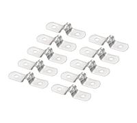 QUARKZMAN 0,2 Pouce Rigide Collier de Serrage x 25 Pièces Inox Acier Tension Attache Grillage Rigide Clips pour Tuyau Fixation