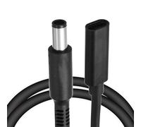 QUARKZMAN 0.5FT USB C Vers DC PD Cable Charge Rapide, 7.4mmx5mm 65W/18V-20V DC Cable D'Alimentation, Type C Entree 3.25A Adaptateur Jack Convertisseur Pour Router, Cameras, TV Box(Black)