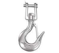 QUARKZMAN 1/2" Clevis Slip Hook, 316 Acier Inoxydable Clevis Crochet De Chaîne Capacité 3307lb Crochets De Sécurité Lourds avec Serrure de sûreté pour Trailer Truck Transport