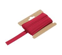 QUARKZMAN 1/2 Pouce Ruban de Biais Continu en Coton pour Couture, Assemblage, Matelassage, Ourlet, Reliure d'Artisanat (Rouge Foncé 10 Yards)