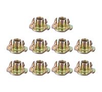QUARKZMAN 1/4"-20 Écrous En T, Acier CarAdmirablee Zingué À 3 Griffes Inserts Filetés Pour Holds Et, Couleur 50Pcs