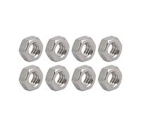 QUARKZMAN 1/4-20 UNC Hexagone Hex Écrou x 8PCS 304 Inox Acier Filetage pour Matériel Fixations Connecteur Machines Appareils, Argent Ton