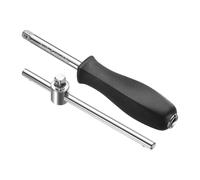 QUARKZMAN 1/4" Poignée Tournante En Acier Chrome Vanadium Avec Barre De Renvoi Coulissante En T Pour Cliquet Et Réparation De Voiture Ensemble De 2 Pièces