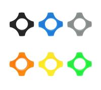 QUARKZMAN 1.46" Anneau De Protection Quadrangulaire En Caoutchouc Pour Microphone KTV Design Anti-Chute Et Anti-Glissement Noir/Gris/Vert/Orange/Jaune/Bleu